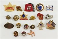 Group of Masonic 1ZoR Pins, Charms, Etc.