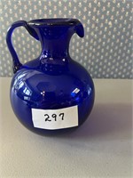 COBALT BLUE PITCHER 6" TALL