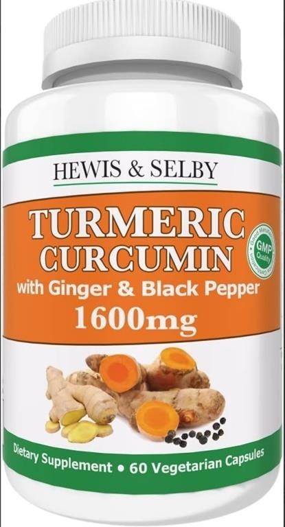 New, Hewis & Selby Turmeric Ginger Curcumin