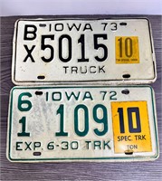 Vintage Iowa License Plates