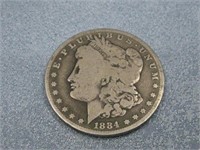 1884-S Morgan Silver Dollar 90% Silver See Info