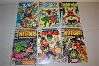 Six Marvel Comic Books