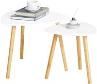 SoBuy FBT74-W, Nesting Tables, Set of 2 Side Table
