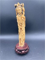 Vintage Ivorene Asian Woman Figure