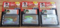 3 NOS DALE EARNHARDT HOLOGRAM TRADING CARDS