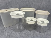 Lot Of Six Food Storage Containers
