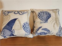 Beach Themed Throw Pillows.