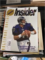 Baltimore Ravens magazines, photo album. Damage
