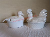 Duck & Rooster Serving Pieces