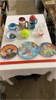 Disney collector cups and plates.