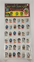 VINTAGE MONSTER HORROR PUFFY STICKERS OLD STOCK