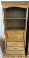 76” x 30” cabinet with drop-down writing desk