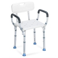OasisSpace Heavy Duty Shower Chair with Back - Bat