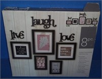 8 piece customizable wall decor set