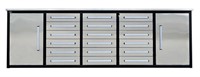 (BF) Chery Industrial 10’ 18 Drawers Stainless