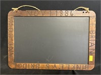 Folk Art Crafted Chalkboard