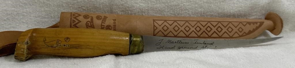 I Martini Finland Fillet knife with leather