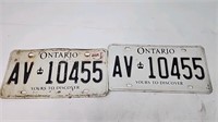 Ontario license Plates