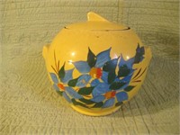 EARLY COOKIE JAR, HAND PAINTED