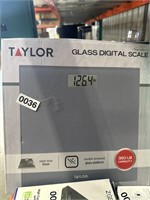 TAYLOR GLASS DIGITAL SCALE RETAIL $30