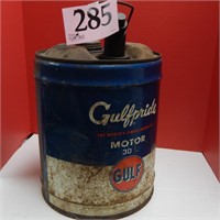 GULF PRIDE METAL GAS CAN 15 IN