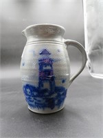 Ceramic Pitcher with Lighthouse