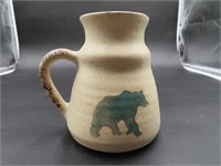 Ceramic Pitcher with Bear