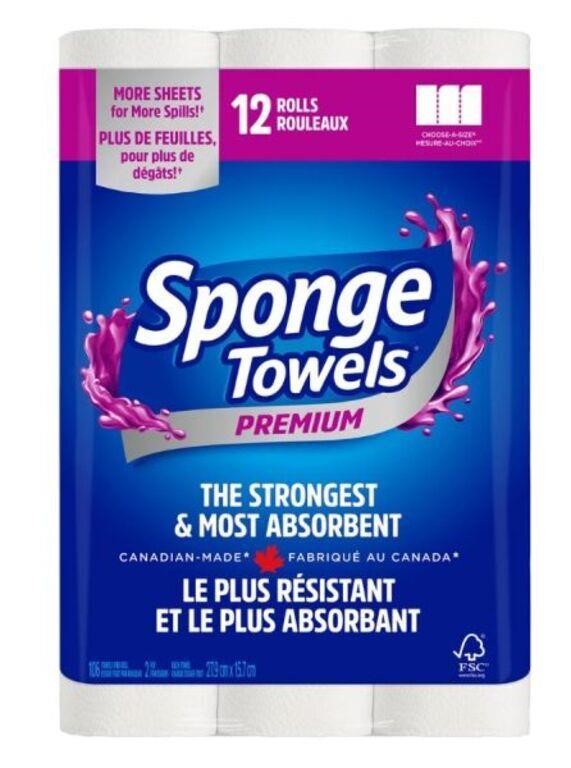 Sponge Towels Premium Paper Towels, 12 x 106