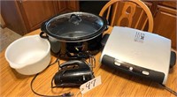 Crock Pot, GF Grill, Mixer, Bowl