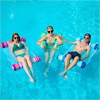 Sloosh 3 Pack Inflatable Pool Float Hammocks
