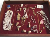 VERY NICE LOT OF COSTUME PEARL & MOP JEWELRY.