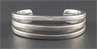 Sterling Silver Heavy Cuff Bracelet