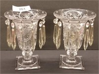Pair of 8" Luster Vases