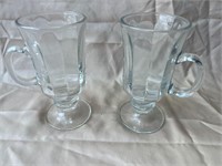 Set of 2 Glass Espresso Cups