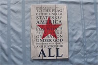 Retro Tin Sign "I Pledge Allegiance to the Flag"