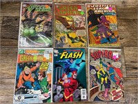 6 Green Lantern, Flash, Superman, Justice League