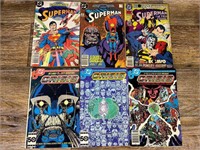 3 Superman & 3 Crisis Comic Books