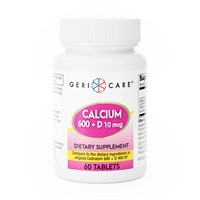 Calcium 600mg+Vitamin D10 Tablets, 100 Ct (2 PACK)