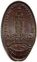 Elongated Penny Pan Am Expo Electric Tower