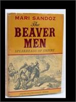 BOOK -THE BEAVER MEN BY MARI SANDOZ - SIGNED - 1st