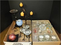 ASSORTED CANDLE HOLDERS, VOTIVES