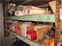 2 shelves: fasteners, screws, safety roof anchors,