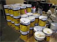 2 pallets: 46- 5 gal buckets (Some full Some