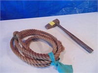 hammer and rope
