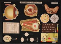 Vintage Winslow Health School Eye Chart