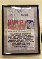 Vintage poster of the play Main Street to