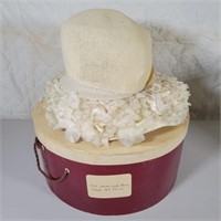 Vintage Wide Brim Hat Form & Box