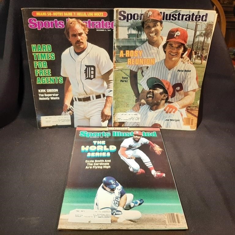 3 x Sports Illustrated Editions Pete Rose ++