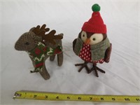Bird & Deer Cloth Ornaments