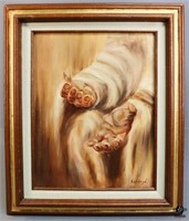 Framed Canvas Painting - Come Unto Me